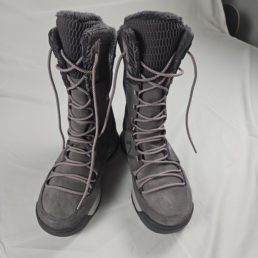 Womens 8 New Balance Fresh Foam 1100 Gray Winter Snow Boots Waterproof